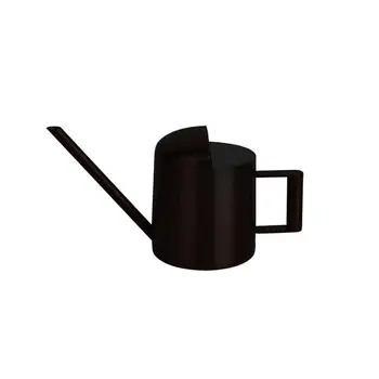 

AsyPets 300 ml Watering Can Stainless Steel With Long Mouth Black Kids Children Indoor Outdoor Small Shower Pot