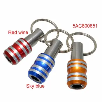 

1/4inch Hex Shank Screwdriver Bits Holder Extension Bar Drill Screw Adapter Quick Release Keychain Easy Change