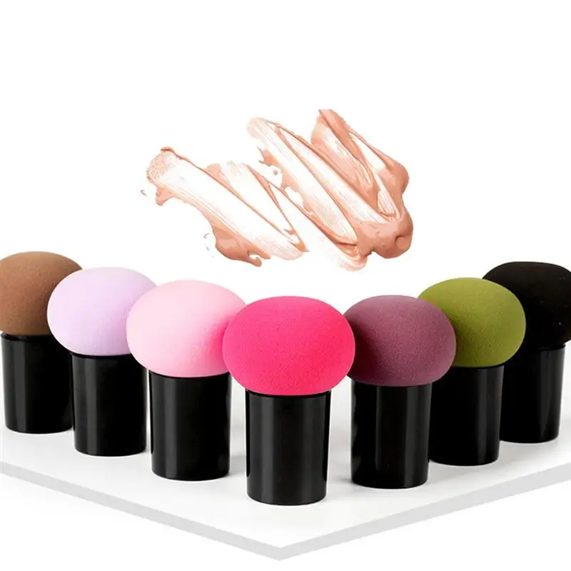 3 шт. спонж для пудры Грибная головка гидрофильный расширяемый инструмент для Макияжа Косметический спонж для макияжа губки с ручкой для женщин