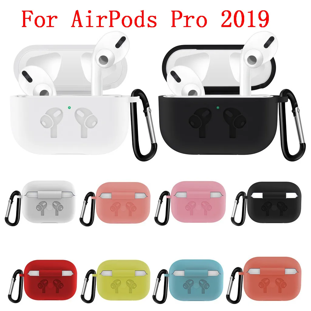 Чехол для беспроводной зарядки Apple AirPods Pro 2019 силиконовый защитный чехол защита