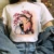 Totoro Studio Ghibli Harajuku Kawaii T Shirt Women Ullzang Miyazaki Hayao Tshirt Funny Cartoon T-Shirt Cute Anime Top Tee Female