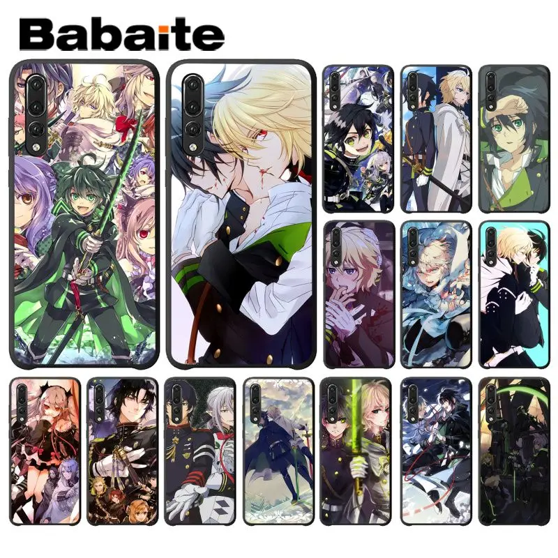 

Babaite Anime Owari no Seraph Of The End Black Phone Cover for Huawei P9 P10 Plus Mate9 10 Mate10 Lite P20 Pro Honor10 View10