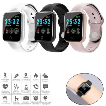

Fitness Tracker Bracelet Heart Rate Monitor Touch Screen Smart Watch Bluetooth Wristwatch Notifications for Android iPhone