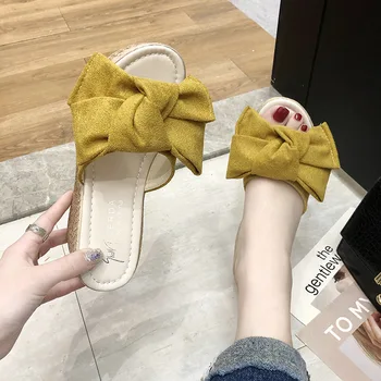 

2020 Sandals Summer Women Sandals Bow Shoes for Wedge European Rome Style Plus Size Sandals Female