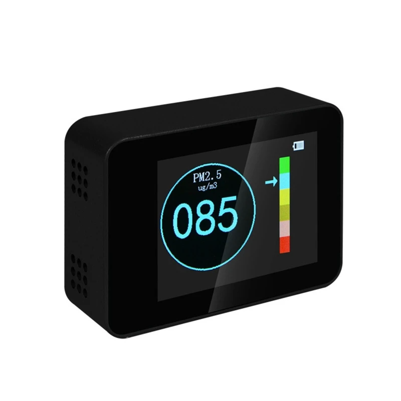 

Portable Indoor Air Quality PM1.0 PM10 Detector Backlight Color Alarm Tester G88A