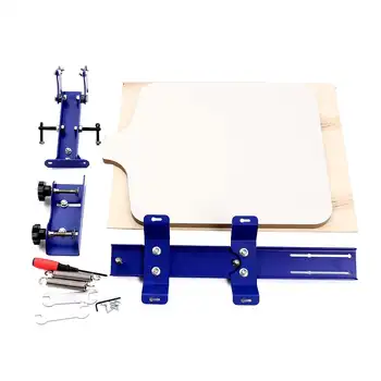 

11TM Screen Printing Machine Table Board Fixed Single 1 Color 1 Station DIY T-shit Adjustable Printing Machine
