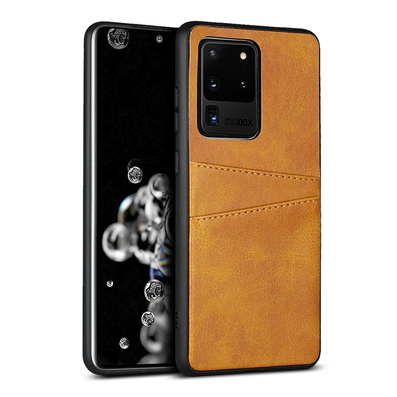 

For Samsung Galaxy S20 Ultra Case Leather Card Holder Wallet Cover For Samsung Galaxy S20 S20 Plus Silicone Frame cases