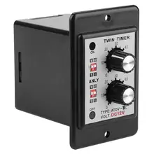 On Off Twin Timer Relay Knob Control Time Switch ATDV-YC 6S-60M Relay Board AC 110/220V DC 12V DC 14V Electrical Access New