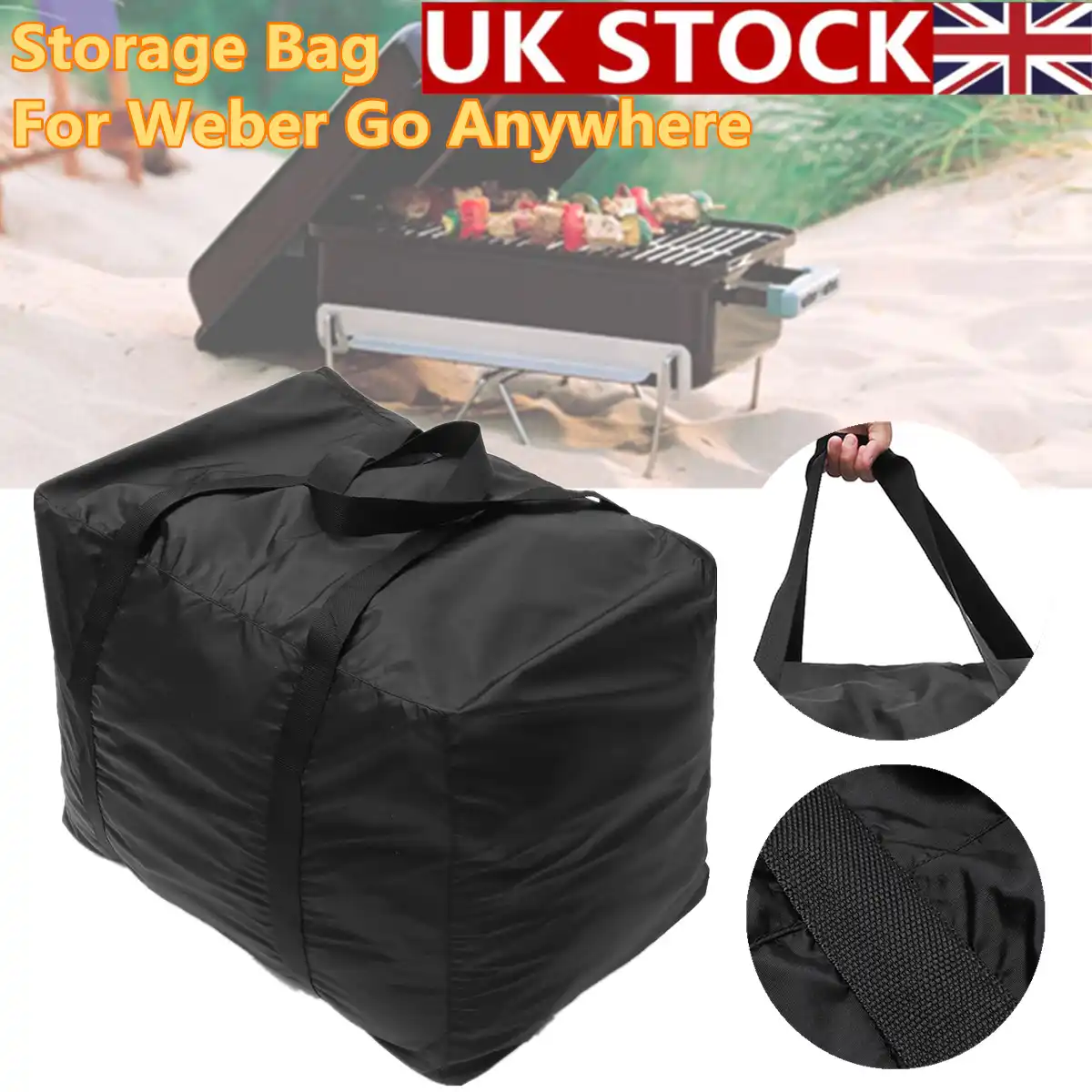 Bbq Premium Storage Carry Bag Waterproof For Weber Go Anywhere