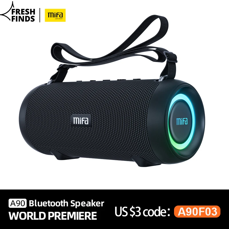 Mifa-Altavoz Bluetooth A90, altavoz con salida de 60W, amplificador de clase D, excelente bajo, Hifi - Super Ofertas