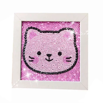 

Promotion--Diamond Painting For Kids Full Drill Painting By Number Kits Arts Crafts Supply Set Rhinestone Making For Home Wall D