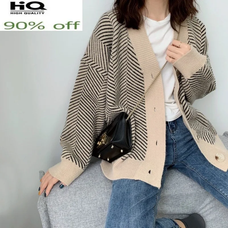 

Female Cardigan Knitted Cardigans for Women 2022 Korean Woman Sweater Spring Autumn Clothes Casual Fashion Ropa De Mujer Pph2299