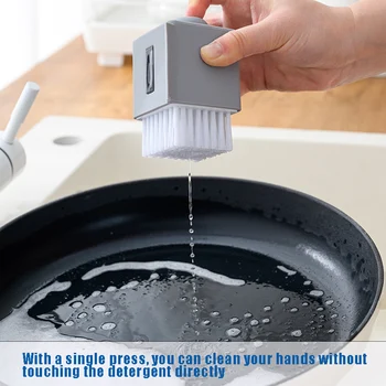 

Multifunction Cleaning Brush Automatic Soap Dispensing Dishwashing Liquid Kitchen Tool DTT88