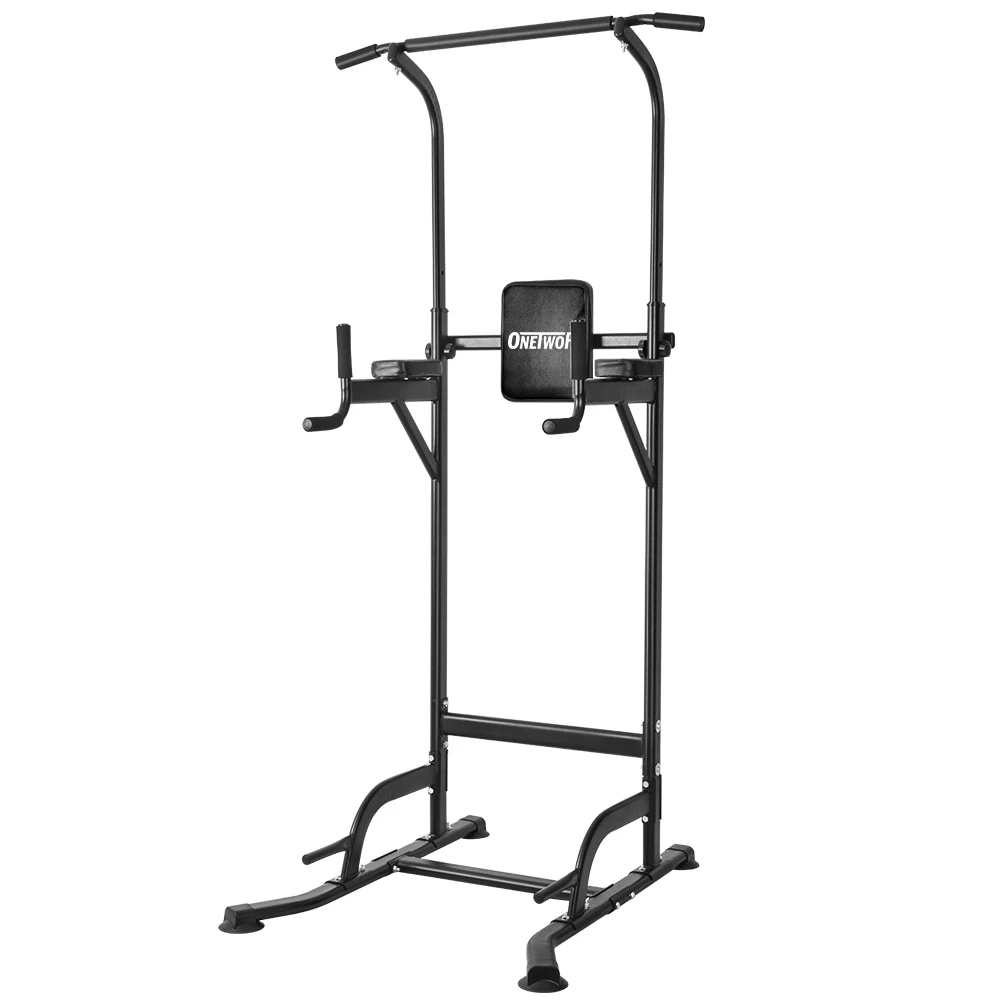 OneTwoFit Power Tower Dip Station Pull Up Bar Fitness Equipment for Home Gym Indoor Horizontal Bar Bodybuilding Exercise Workout