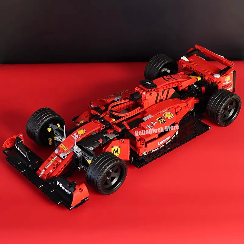 Высокотехнологичная серия Moc F1 гоночный автомобиль строительные блоки кирпичная