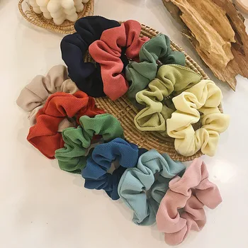 

Free shipping fashion basic OL women scrunchies stripe girl's hair bands Ponytail Holder Hair accessories