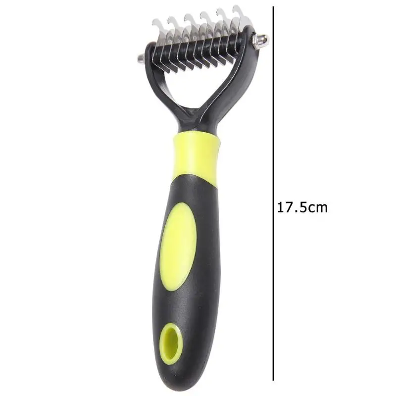 Pet Hair Removal Comb Dog Hair Grooming Rake Brush Eliminate Tangles Mild Durable Anti-skid Handle Accessories Cat Shedding Tool