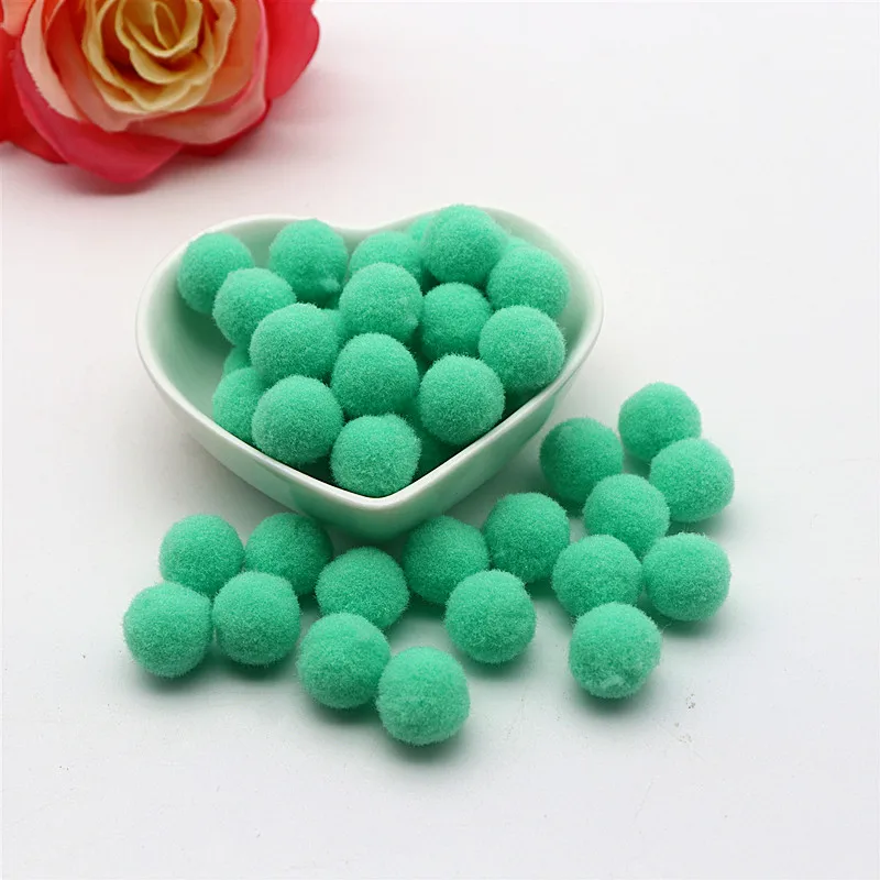 Fluffy Soft Pompom 8 Mm 10 Mm 15 20 25 30 Plush Pompom DIY Home Decoration Sewing Supplies Handicrafts 10g