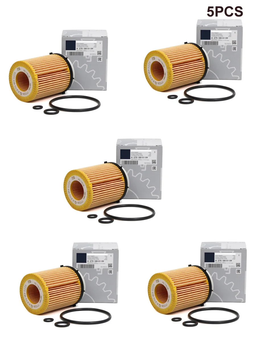 Engine Oil Filter car oil filter,car filter Fits CLA250 Engine I4 2.0L 5 Pack