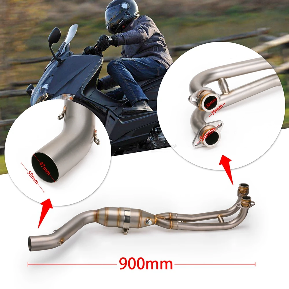 Для Yamaha TMAX tamx530 T-max 500530 tmax500 полная система Модифицированная мотоциклетная выхлопная труба глушитель труба
