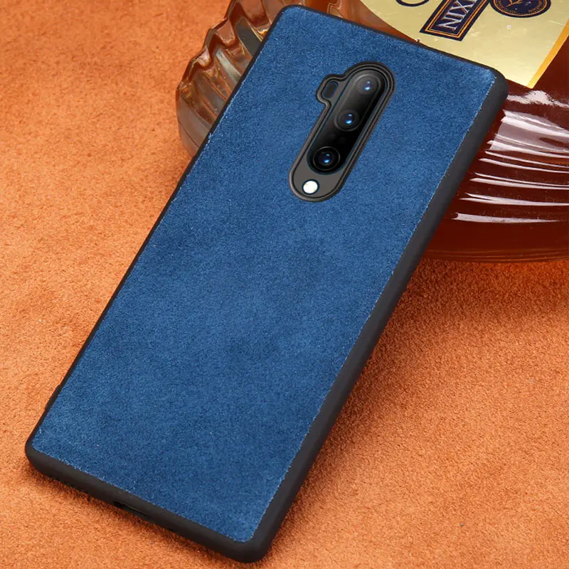Синий Чехол из натуральной кожи для Xiaomi mi 9T Pro 9 se чехол противоударный кожаный замшевый чехол для Xiao mi redmi k20 pro 7a 6a note 7 - Цвет: Синий