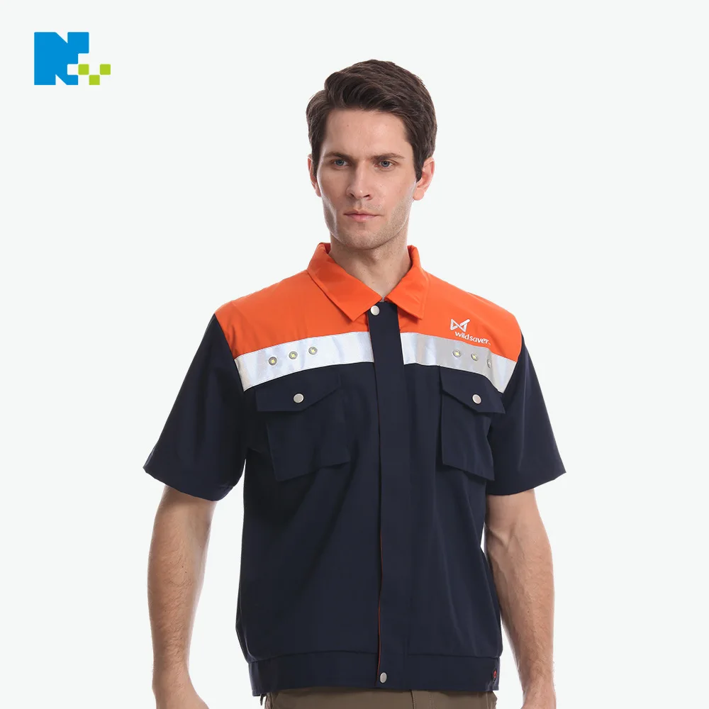 

Households Showed Treasure Mesh Vest LED Reflective Safety Vest Full Polyester Material Illuminated Vest Work Short Sleeve