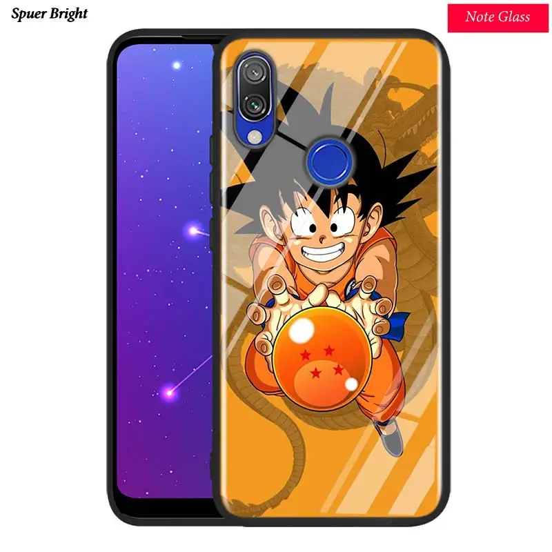 Черная глянцевая крышка Dragon Ball для Xiaomi Redmi Примечание 8 7 6 5 4X4 K20 Pro 7A 6A 6 S2 5A плюс Чехол для телефона