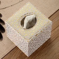 European Wooden Tissue Box Dining Table Napkin Holder Living Room Decorative Tissues Organizer Home Decoration Napkins Boxes 2