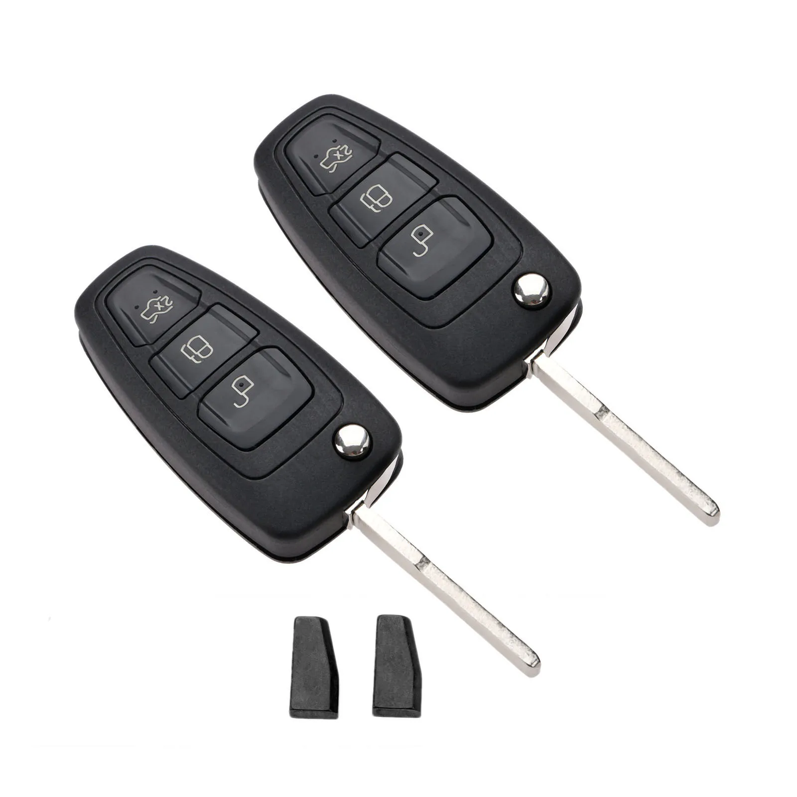 Yetaha 2 шт. дистанционный ключ для Focus Mk1 Mondeo Transit Connect 3 кнопки 433 МГц Автомобильный с