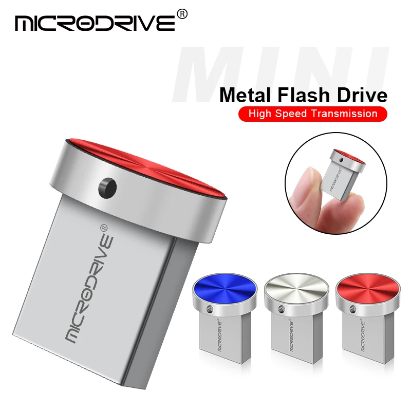 Металлический мини-USB флеш-накопитель 3 цвета 128 ГБ 64 32 16 8 Гб |