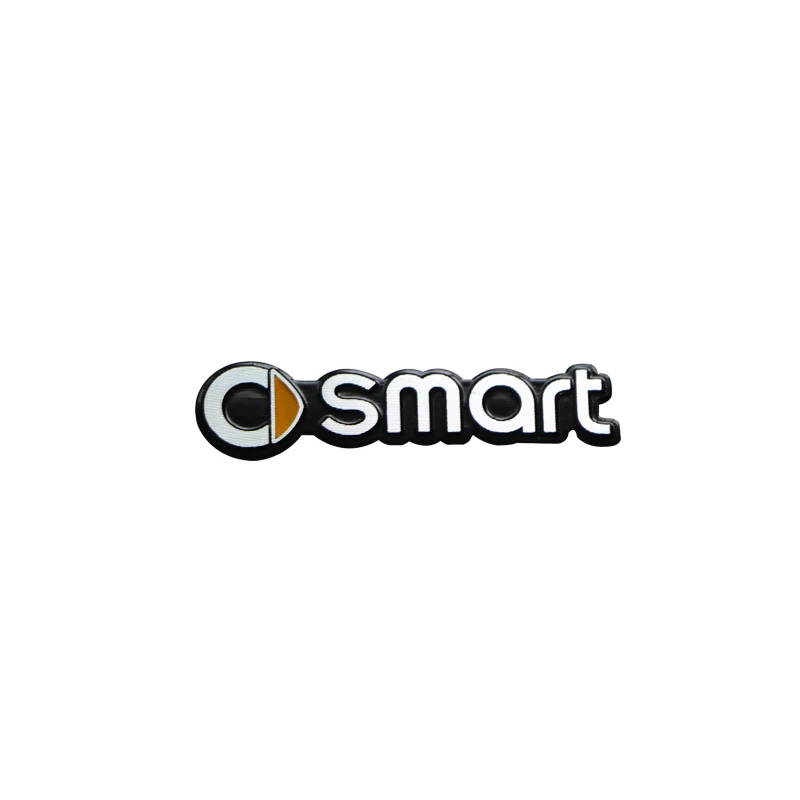 1 piece Наклейка на руль для автомобиля, украшение для Mercedes Smart 453 451 450 fortwo forfour, логотип из алюминиевого сплава, украшение - Название цвета: 1 piece