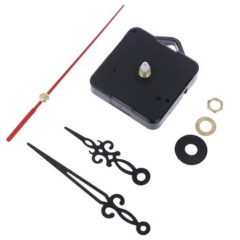 

Professional Quartz Clock Movement Mechanism Parts Spindle Long Red Black Hollow Out Hands