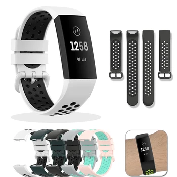 

Sport Bands for Fitbit Charge 3 4 Band Silicone Smart Watch Replacement Strap Accessories Wristband Fitbit Charge 3 SE Bracelet