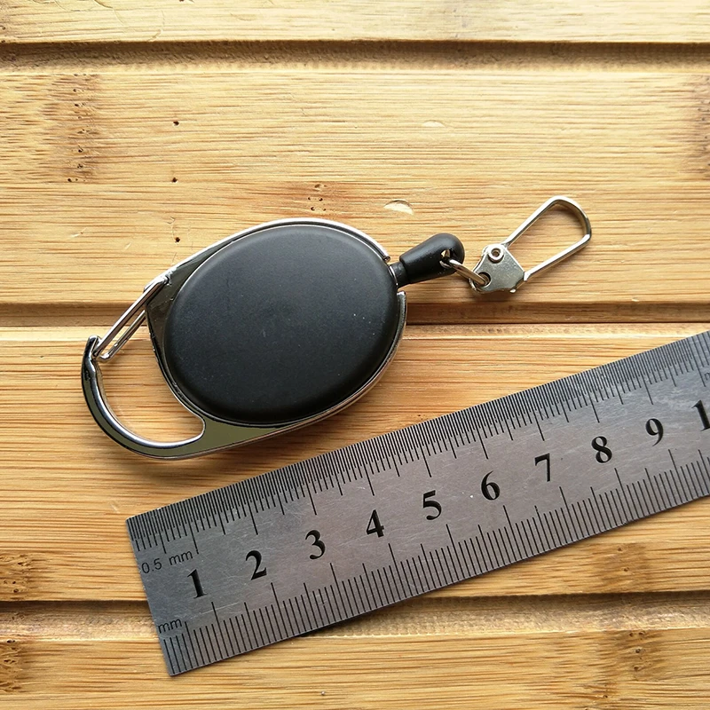 Hot EDC Telescopic Wire Rope Burglar Keychain Tactical Retractable Chain Return key Ring Holder camping equipment outdoor tool
