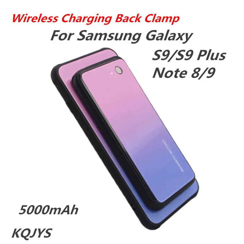 

KQJYS Magnetic Battery Charger Cases for Samsung Galaxy S9 /S9 Plus Portable Power Bank Charging Cover for Note 8/9 Battery Case