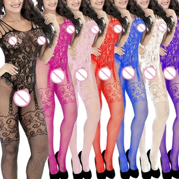

Women Sexy Lingerie Sleepwear Nightwear Body stocking Fishnet Bodysuit LX9E