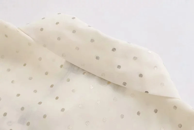 Английский Офис Леди Элегантный горошек точечный фонарь рукав blusas mujer de moda Женские топы и блузки размера плюс