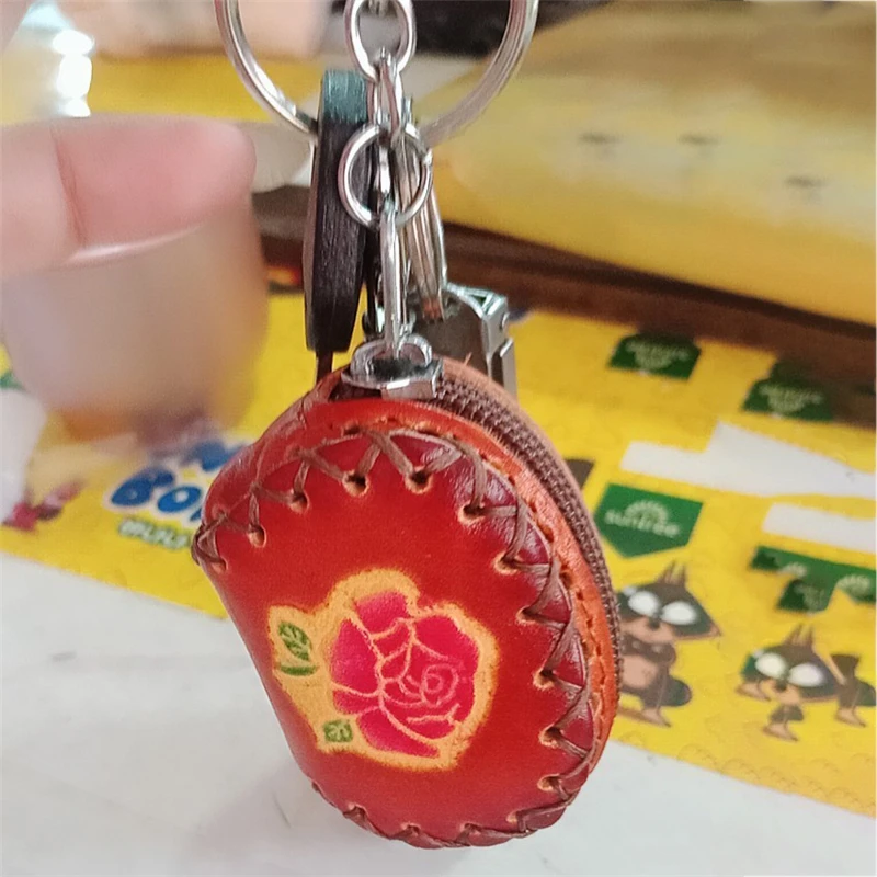 Женская мини-подвеска, кошелек для монет, сумки, кошельки для ключей, натуральная коровья кожа, клатч, Ретро стиль, ручная работа, милые маленькие сумочки, для девушек, сделай сам, подарок
