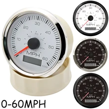 Velocímetro GPS 9-32V 85mm, medidor de velocidad 0-60MPH 100 Km/h, odómetro ajustable con antena para coche, camión, motocicleta, barco marino