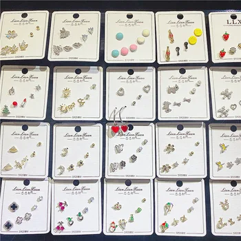 

30 Pairs/lot fashion women earrings lot top quality jewelry earrings wholesale 201106-87