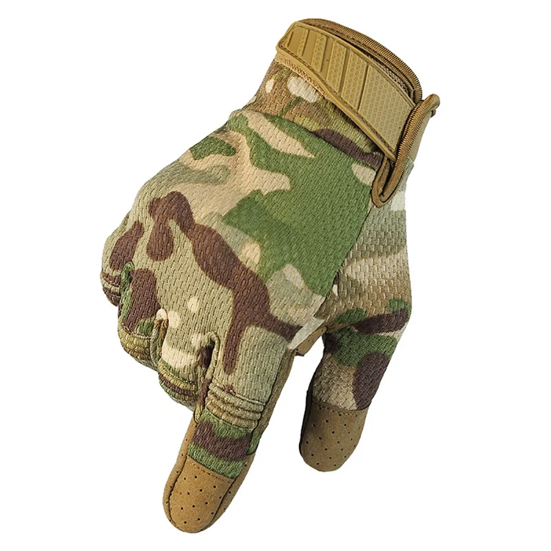 Новые уличные тактические перчатки армейские военные велосипедные страйкбол Пешие прогулки альпинистские стрельбы Пейнтбол Камуфляж Спорт полный палец перчатки - Цвет: SM