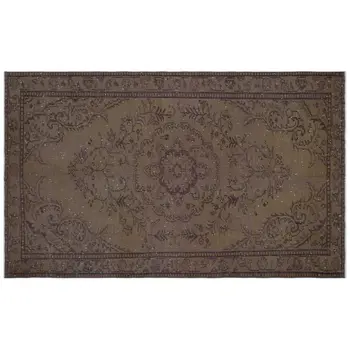 

Handmade Brown Vintage Overdyed Turkish Area Rug 172x284 Cm-5'8''X9'4''