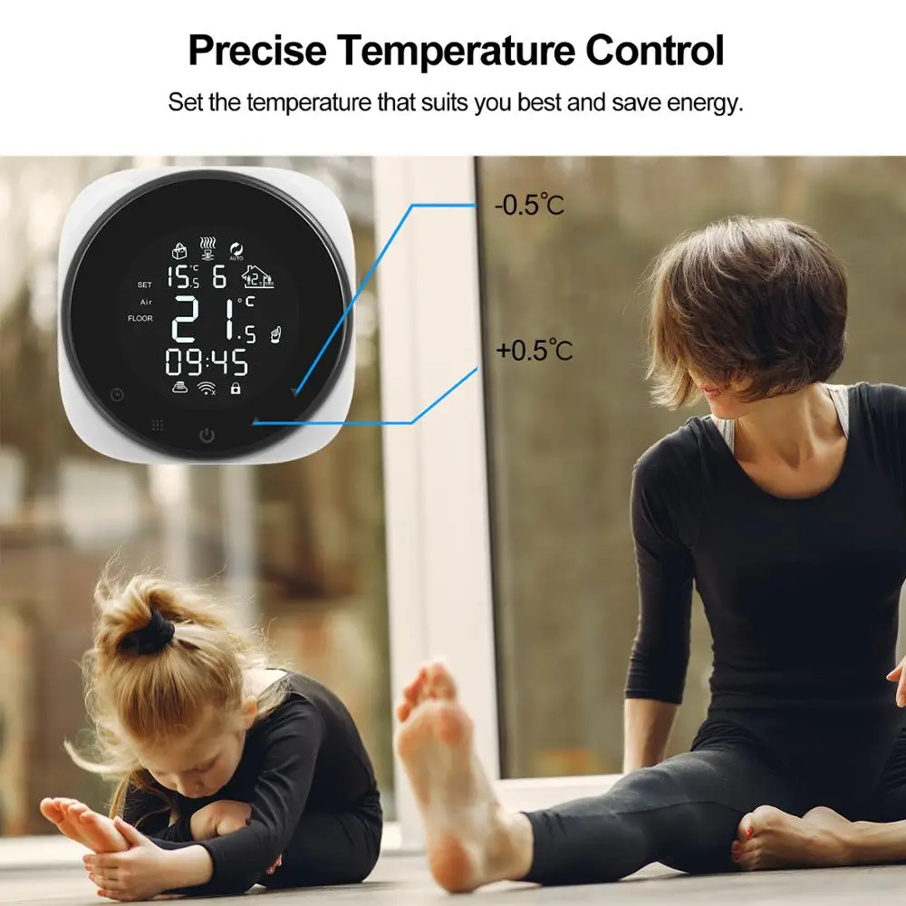 tuya inteligente wifi termostato controlador de temperatura 04