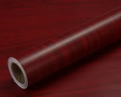 Red maple Утолщенная мебель Восстановленный стикер Самоклеющиеся Обои шкаф Боинг ламинированный пол деревянные зерна стикер стены водонепроницаемый - Цвет: Red maple