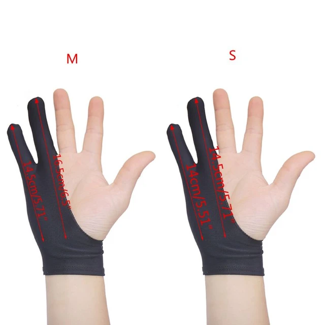 2 Fingers Drawing Glove Anti-fouling Artist Favor Any Graphics Painting  Writing Digital ablet For Right