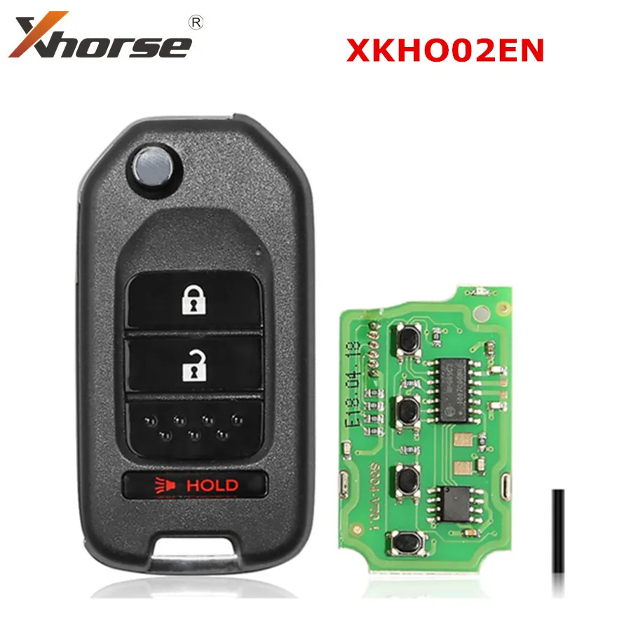 Xhorse XKHO02EN универсальный дистанционный брелок 2 + 1 кнопка для Honda тип VVDI инструмент