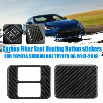 

NEW Carbon Fiber Seat Heating Button stickers For Toyota-Subaru BRZToyota 86 2013-2019