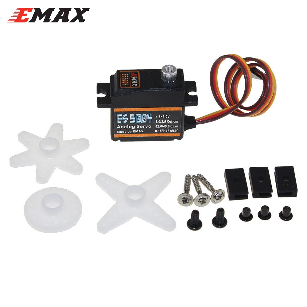 

EMAX ES3004 Analog Servo 17g Metal Gear Futaba JR Plug for RC Toy FPV Racing