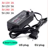 Adjustable Power Supply Switching Adapter AC 100-220V to DC 3V 9V 12V 24V 2A 2000ma 3A 5A CCTV Camera Led Strip Light Adaptor ► Photo 1/6