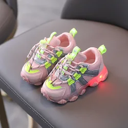 Chaussures de sport pour enfants, baskets en tissu à lacets, pour garçons et filles, avec semelle souple, respirantes, décontractées, mocassins de course 
